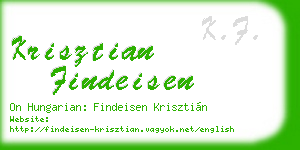 krisztian findeisen business card